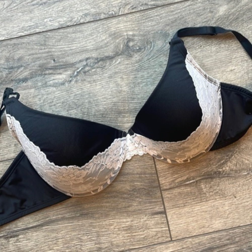 Smart & Sexy bra 38DD black and white lace bra